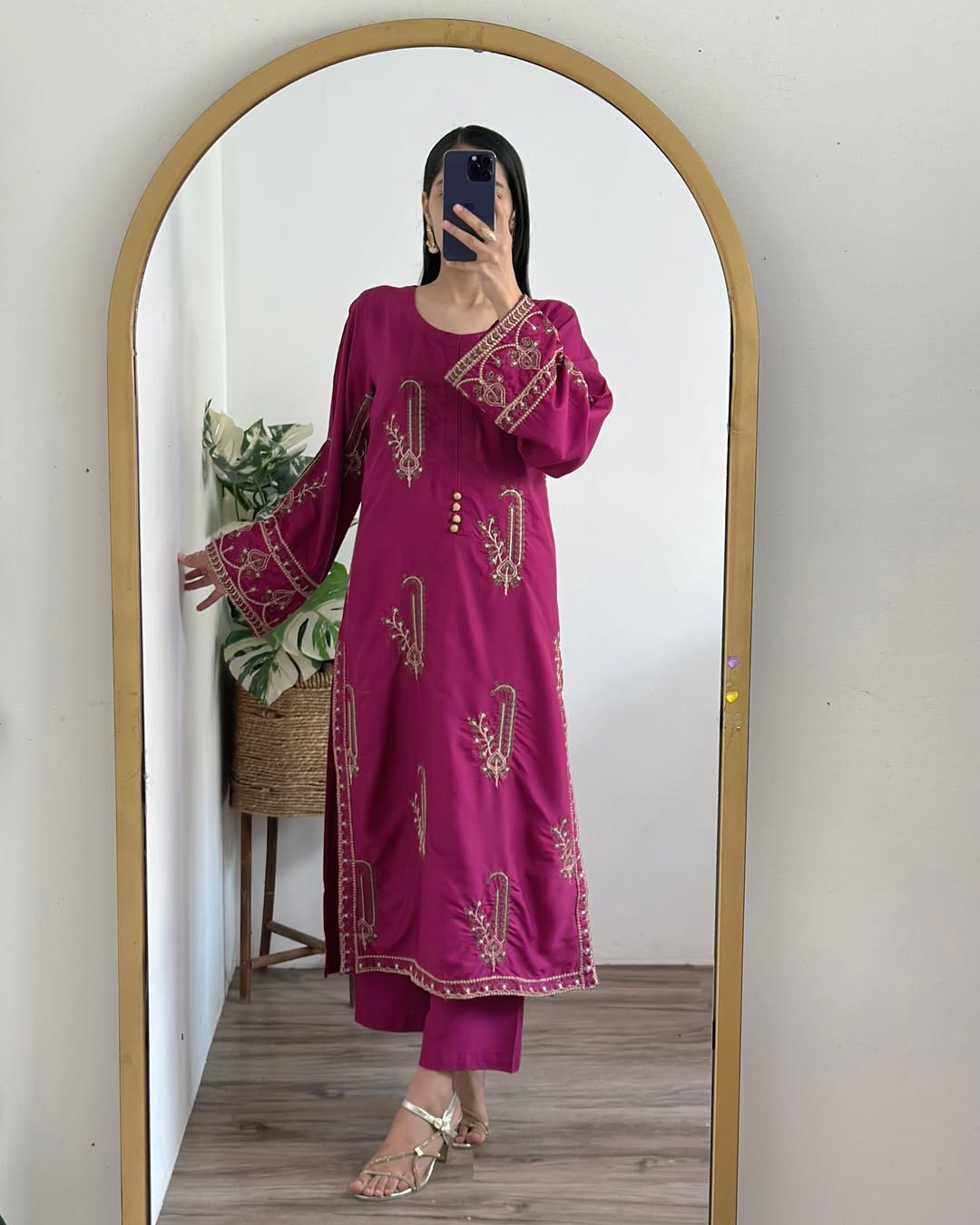 2PC AMBER - Embroidered Co Ords