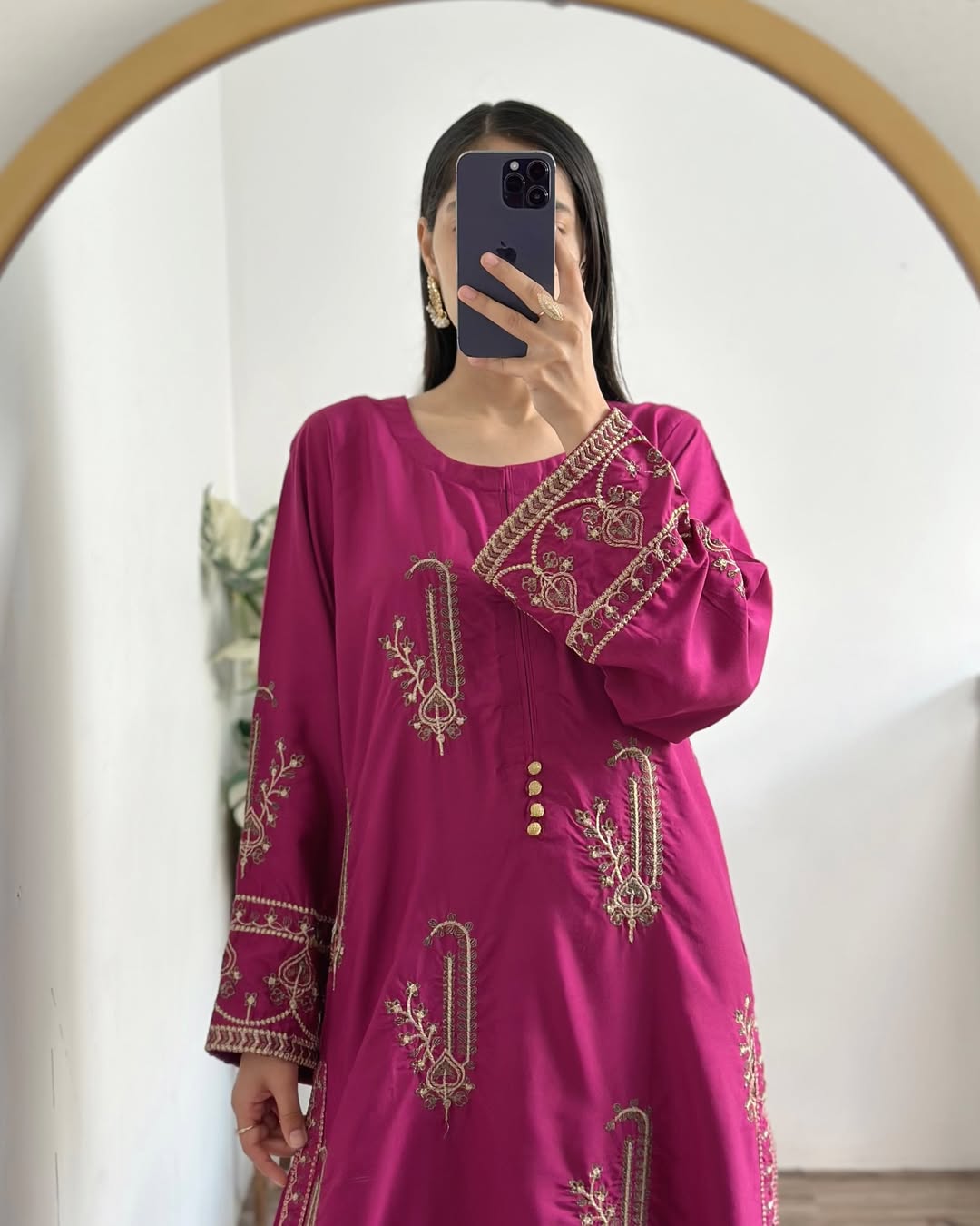 2PC AMBER - Embroidered Co Ords