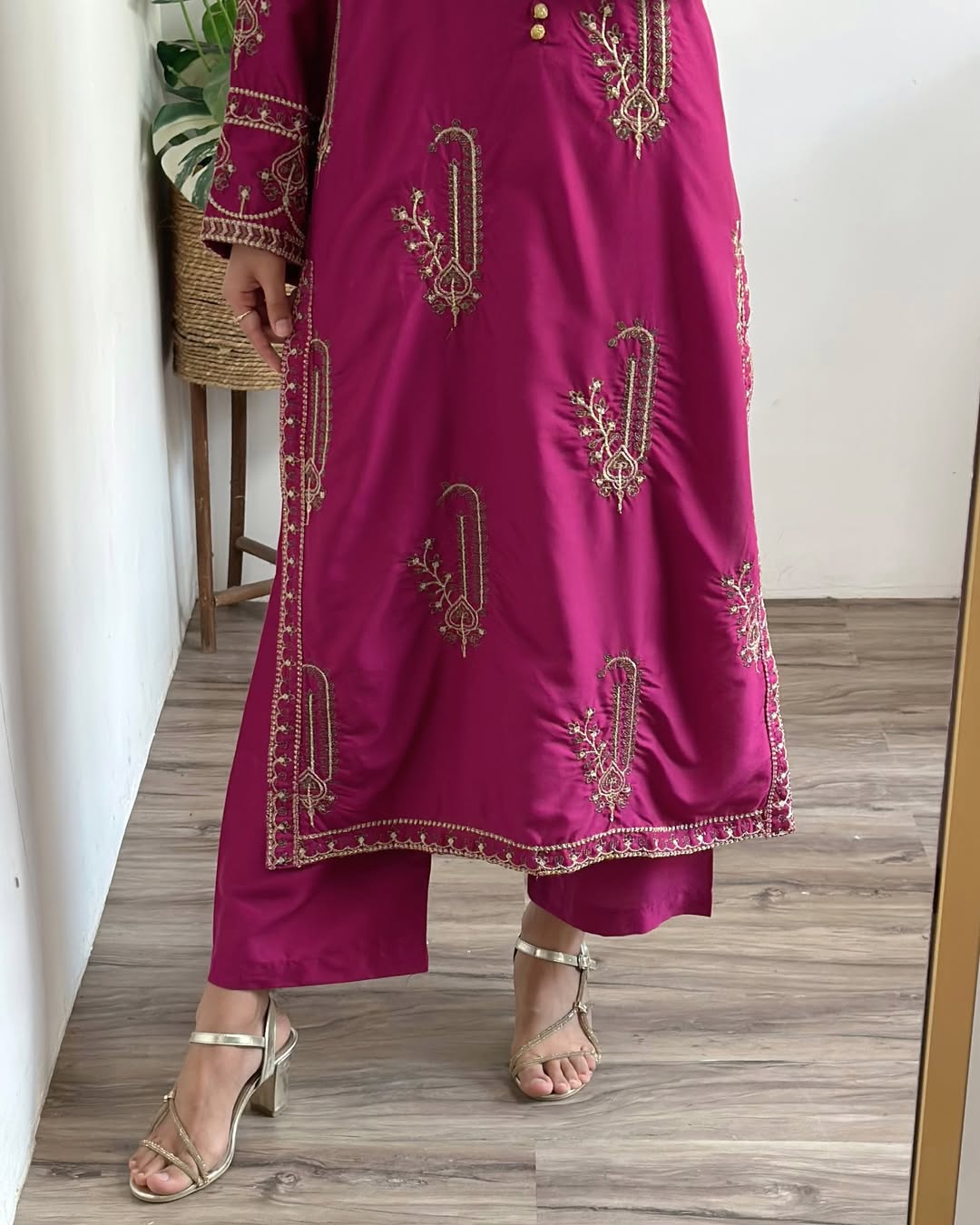 2PC AMBER - Embroidered Co Ords