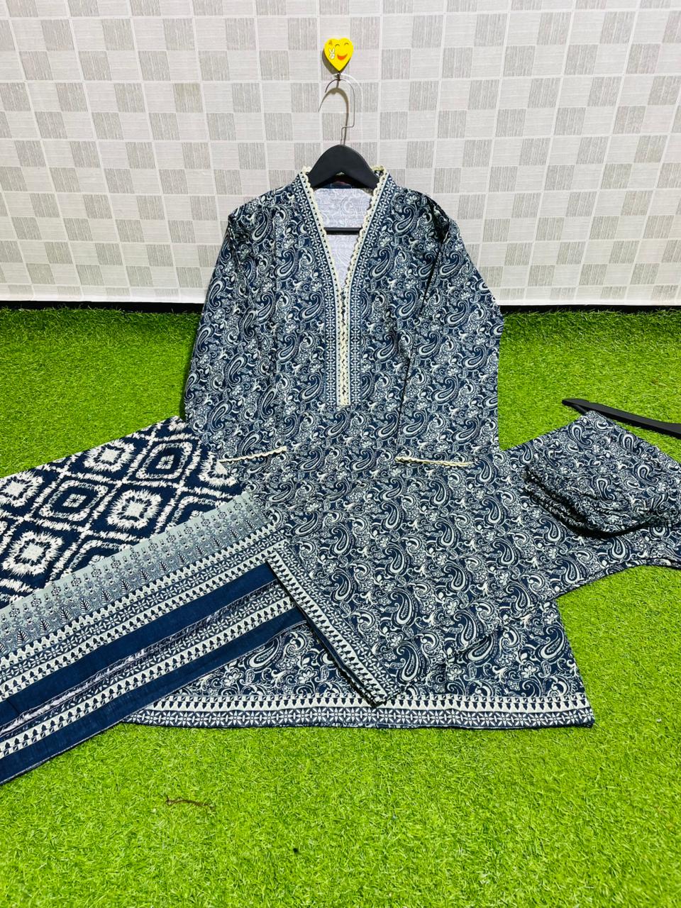 Bin Saeed Khaddar With Shawl 3-piece 06