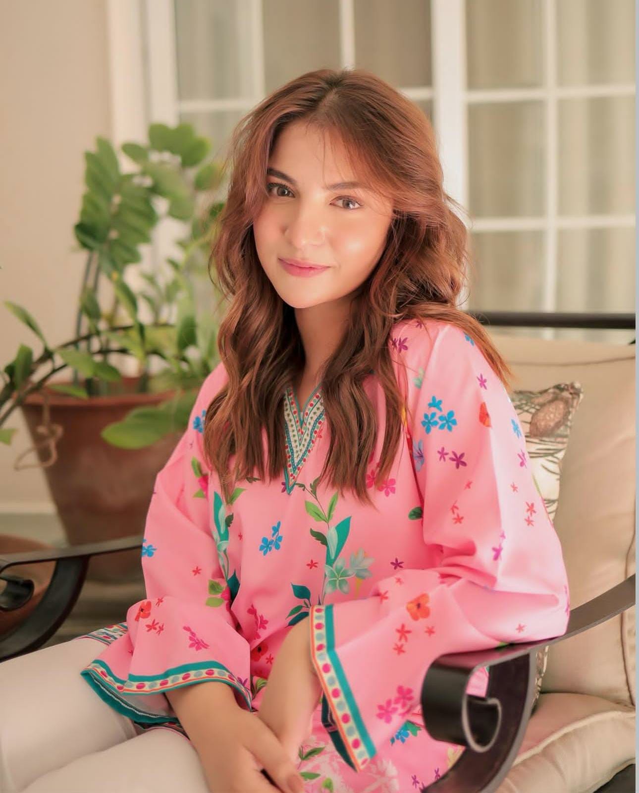 PINK FLORAL DIGITAL PRINTED 2PC - Shopping Lift