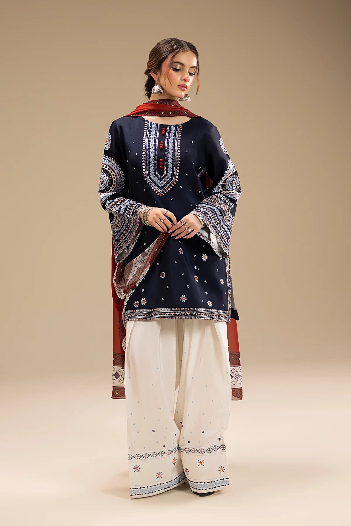 LAIBA - 3PC EMBROIDERED