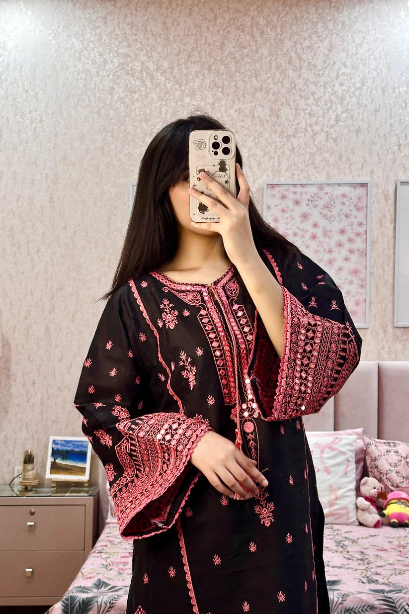 AJAL EMBROIDED 3PC