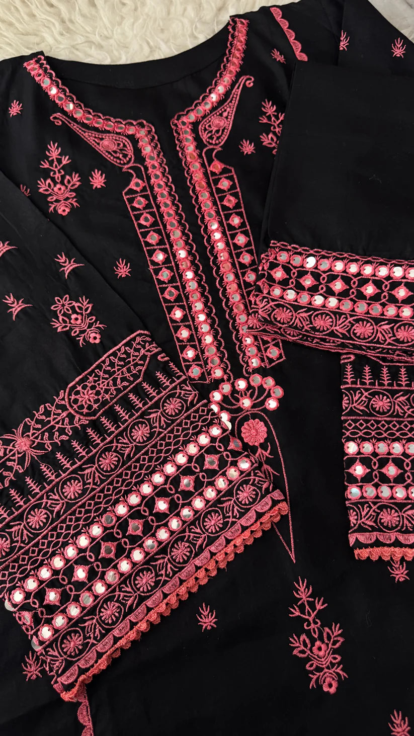 AJAL EMBROIDED 3PC