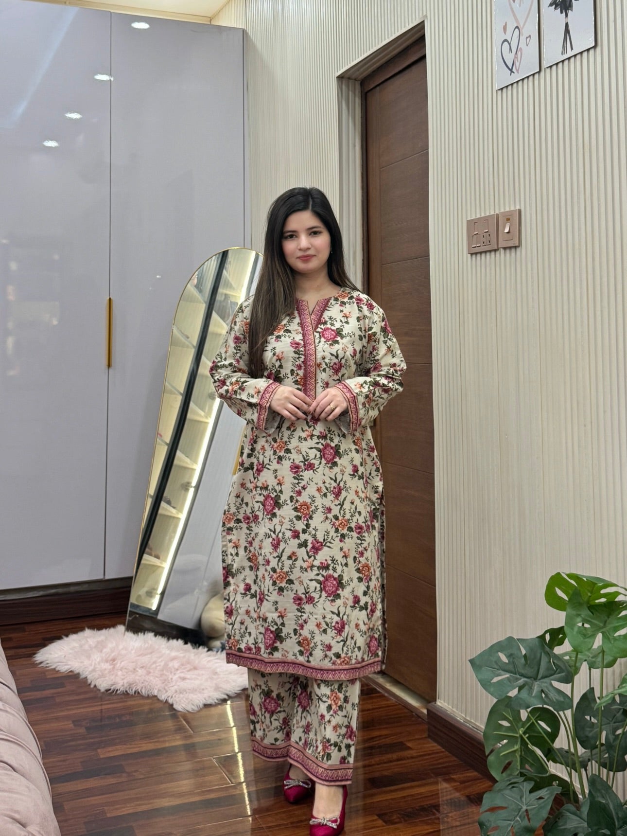 Bin Saeed Khaddar With Shawl 3-piece 03