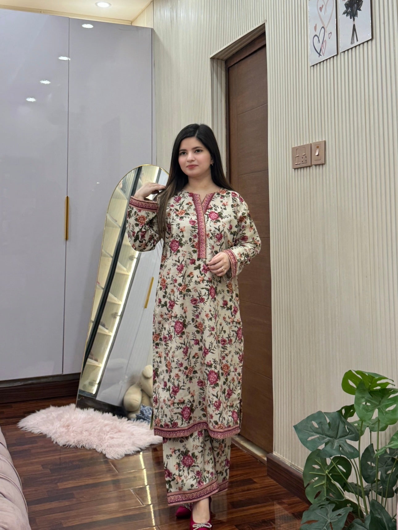 Bin Saeed Khaddar With Shawl 3-piece 03