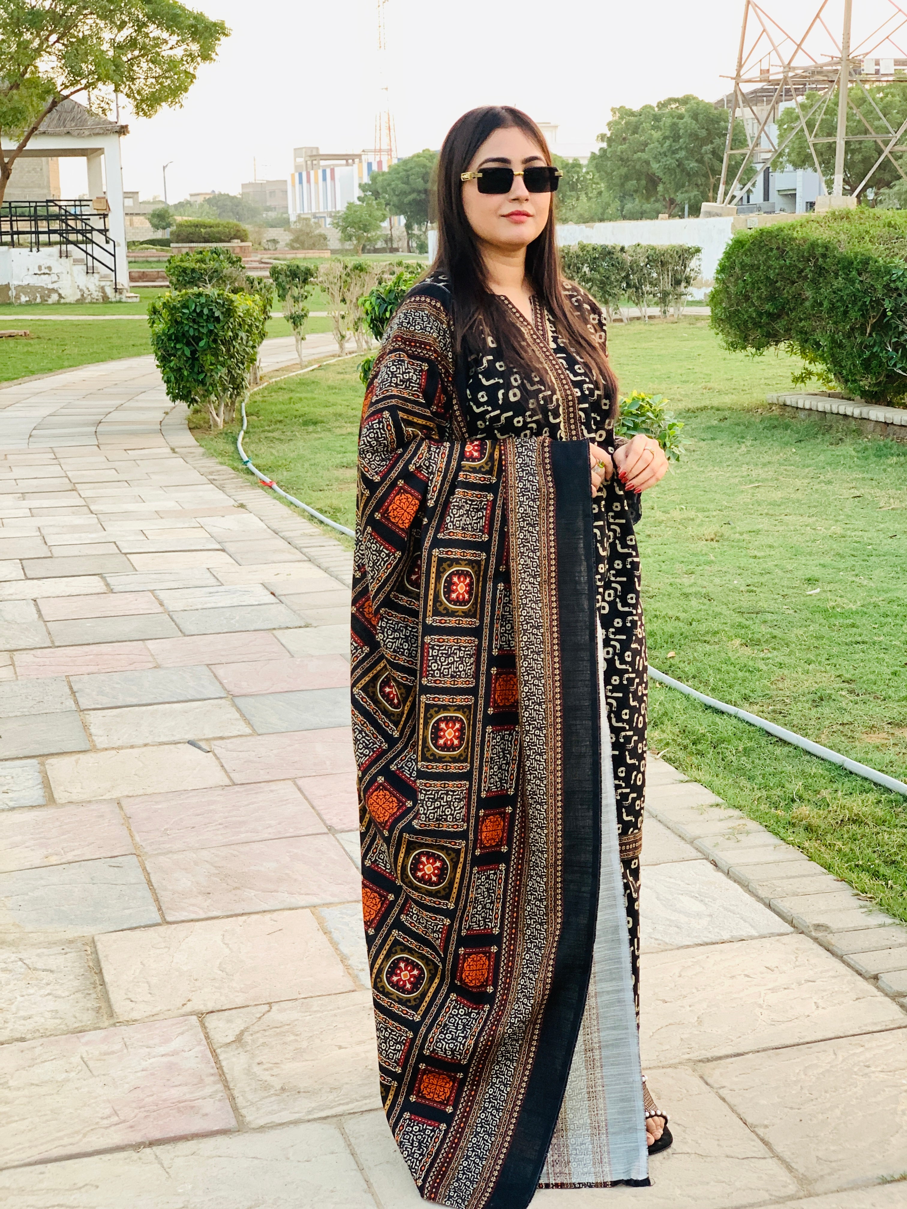 Bin Saeed Khaddar With Shawl 3-piece 07