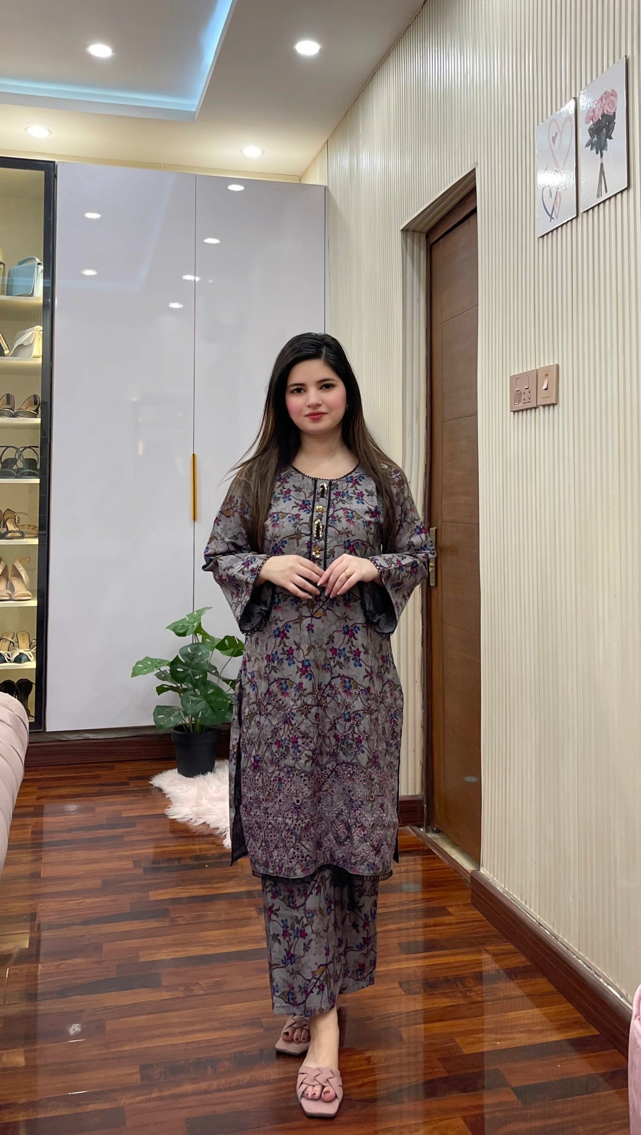 Dhanak Embroidered Neck Line 2PC