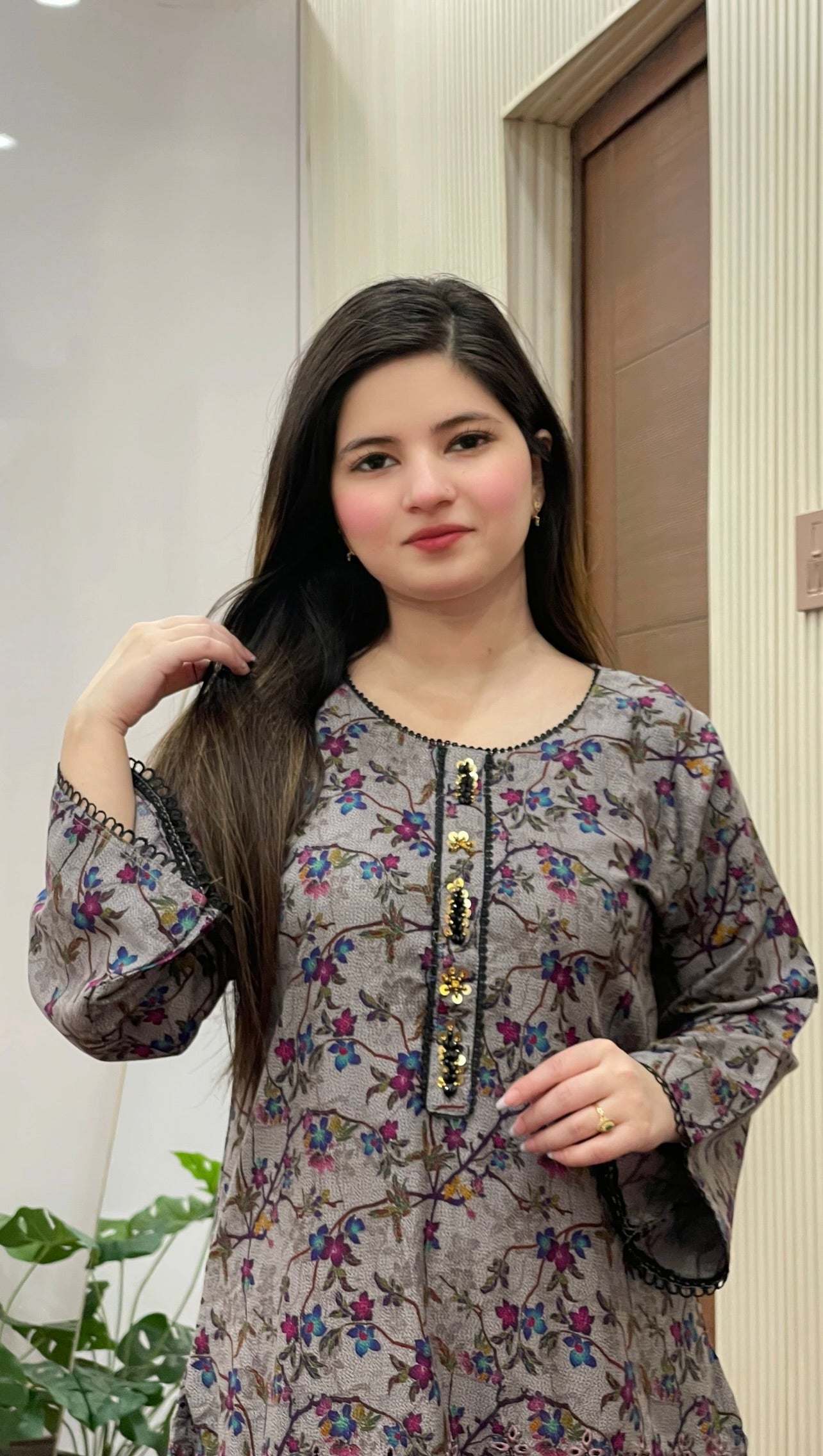 Dhanak Embroidered Neck Line 2PC