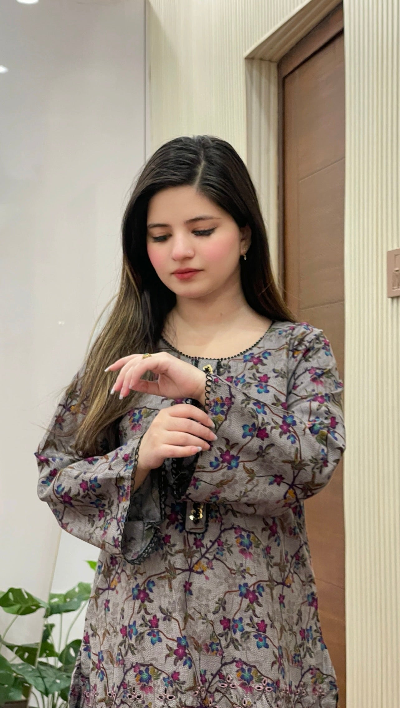 Dhanak Embroidered Neck Line 2PC