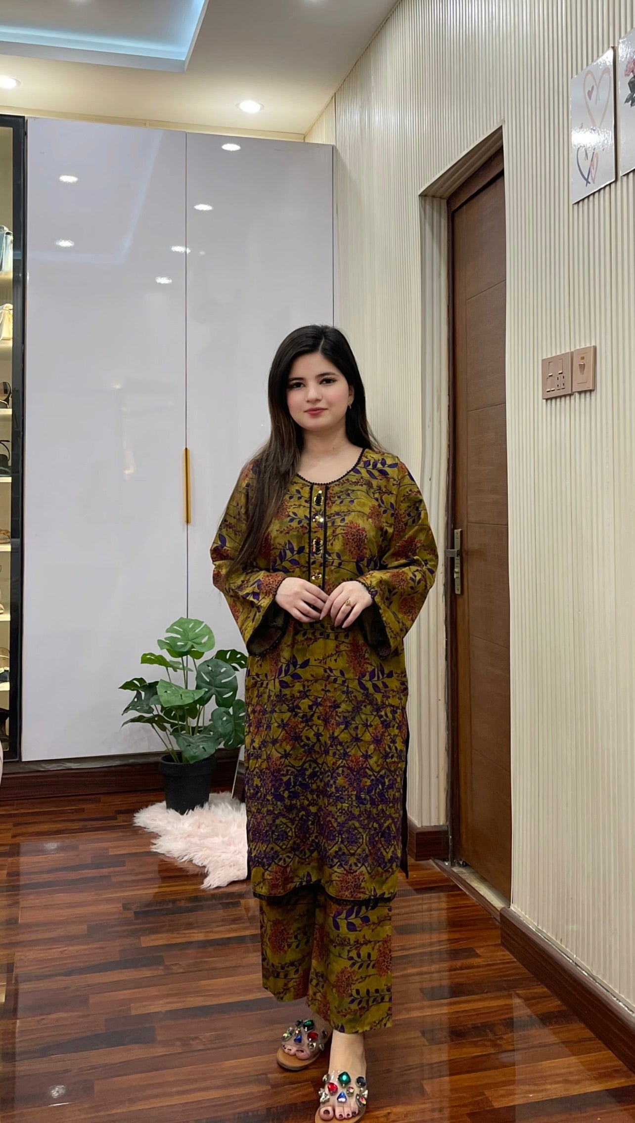 Dhanak Embroidered Neck Line 2PC