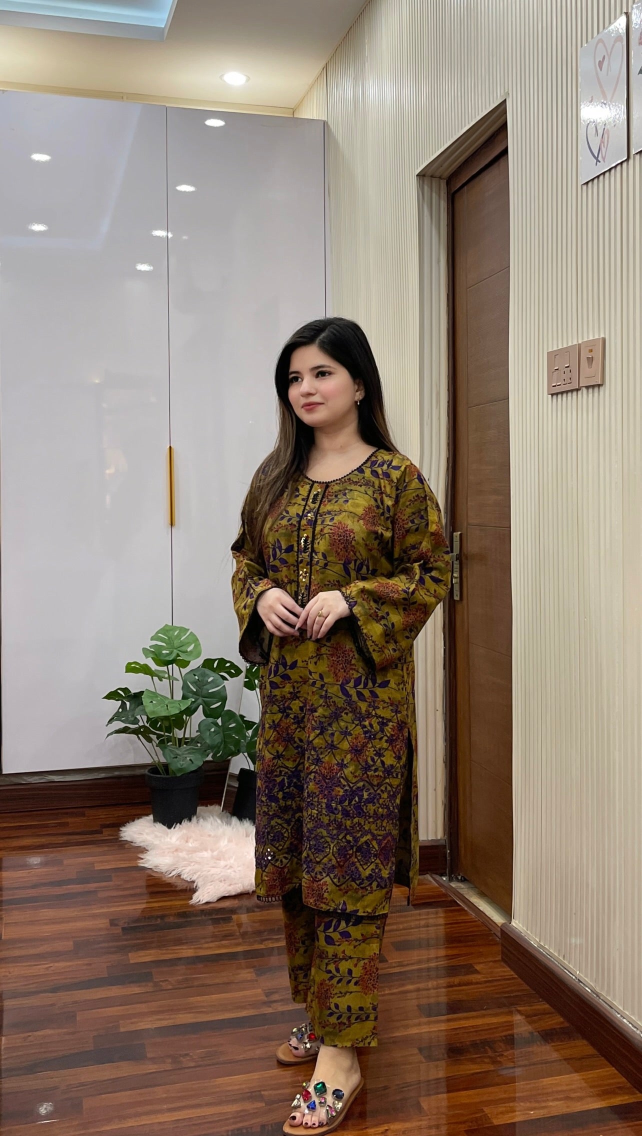 Dhanak Embroidered Neck Line 2PC