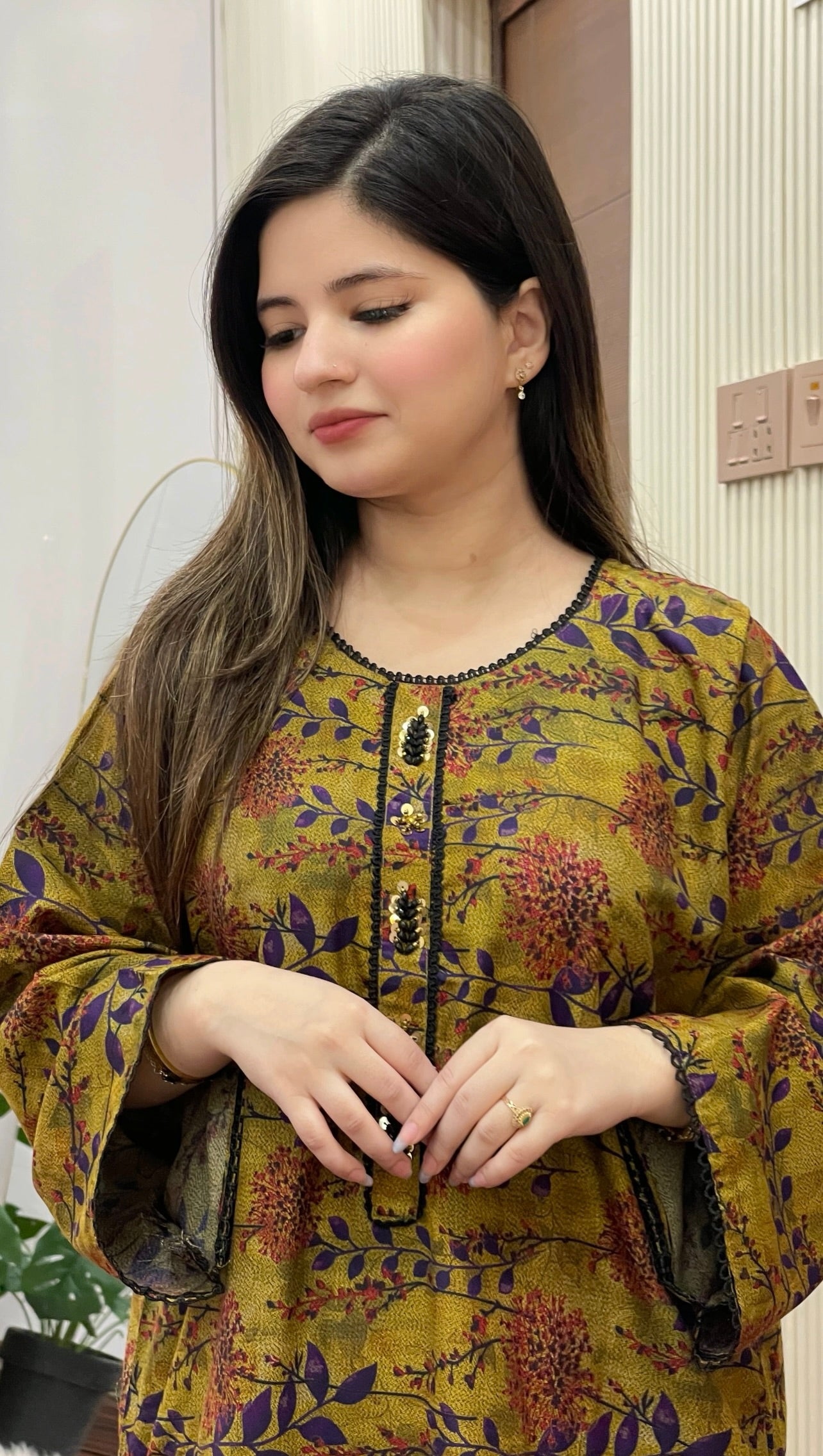 Dhanak Embroidered Neck Line 2PC