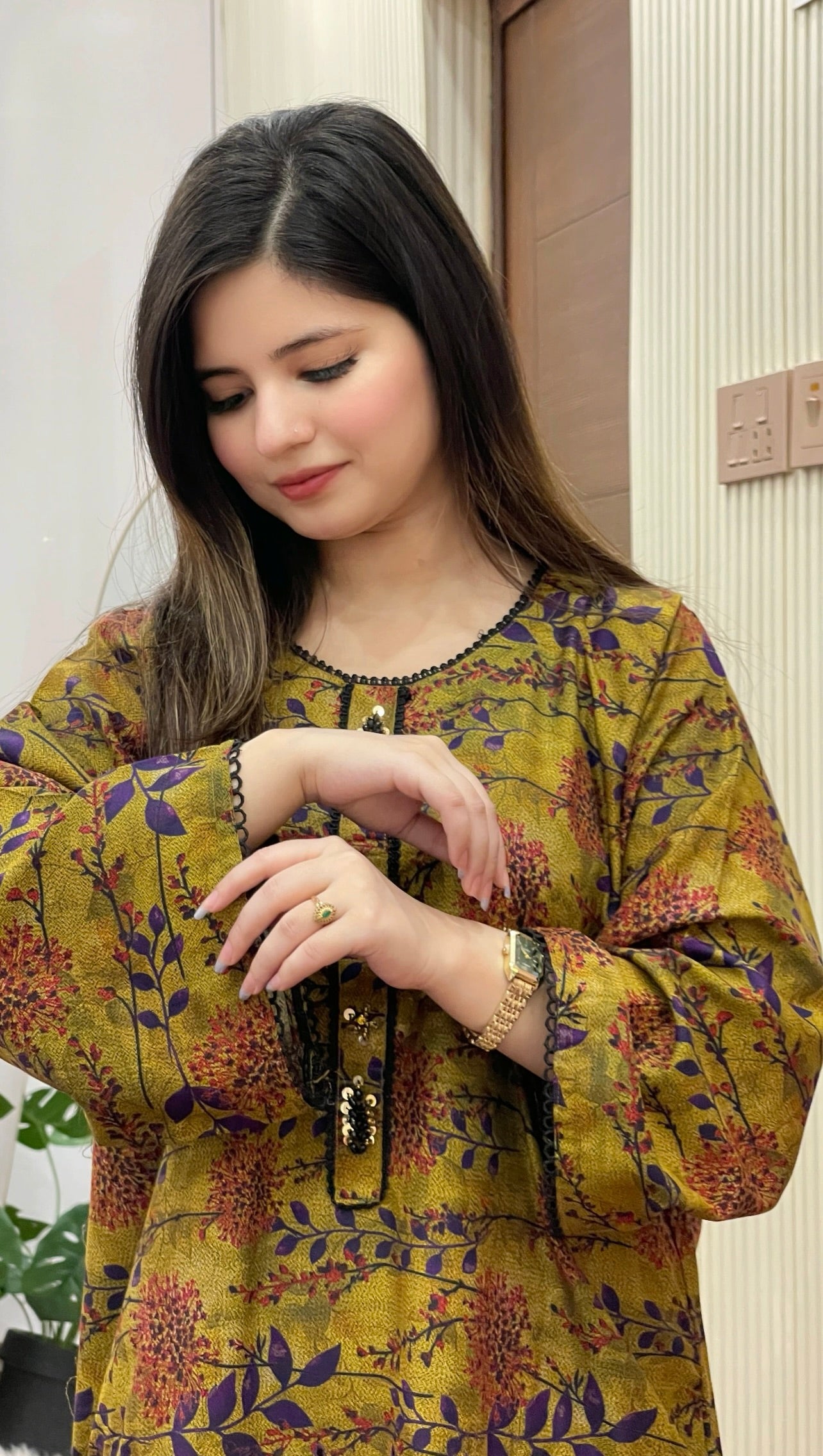 Dhanak Embroidered Neck Line 2PC