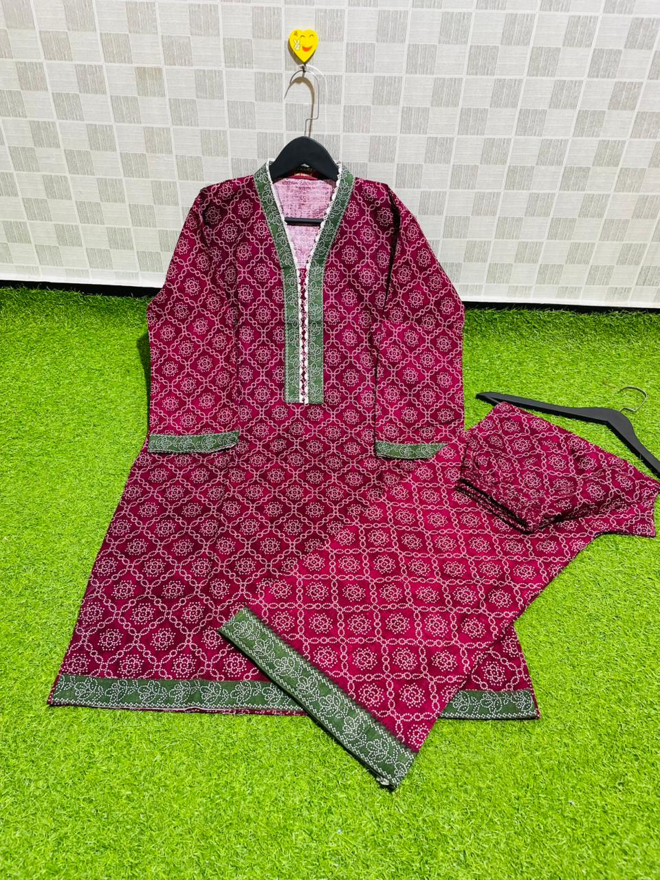 Bin Saeed Khaddar With Shawl 3-piece 06