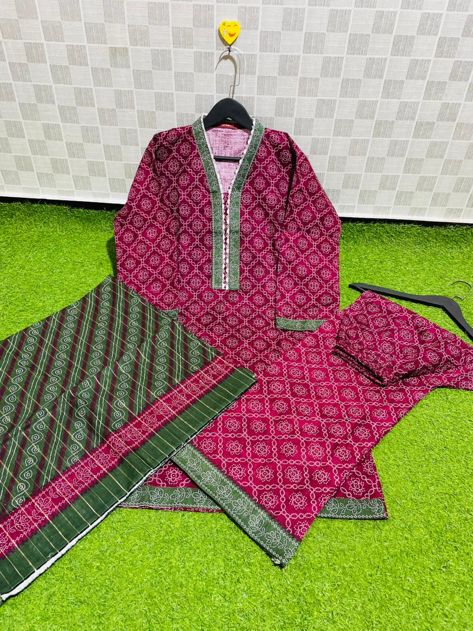 Bin Saeed Khaddar With Shawl 3-piece 06